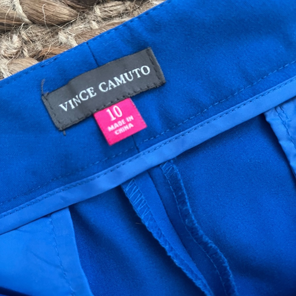Vince Camuto royal blue tapered dress pants
